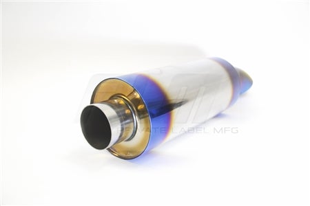 PLM Power Driven Universal Turndown Dolphin Muffler Inlet 2.75" 3" Tip - 0