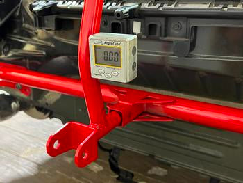 BMR 2015-2025 Ford Mustang Bolt-On Parachute Mount - Red