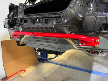 BMR 2015-2025 Ford Mustang Bolt-On Parachute Mount - Red
