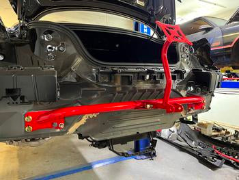 BMR 2015-2025 Ford Mustang Bolt-On Parachute Mount - Red