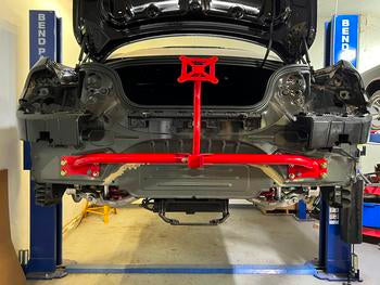 BMR 2015-2025 Ford Mustang Bolt-On Parachute Mount - Red
