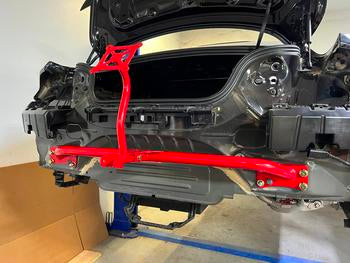 BMR 2015-2019 Ford Mustang Bolt-On Parachute Mount - Red