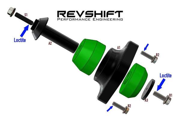 Revshift Polyurethane Motor Mounts - BMW E9X | E8X | N5X