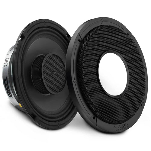 DS18 8in 200 Watts RMS 2 ohm Mid-Range Loudspeaker Shallow Grill Included
