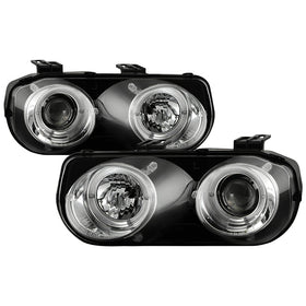 Spyder Acura Integra 94-97 Projector Headlights LED Halo -Chrome High H1 Low 9006 PRO-YD-AI94-HL-C