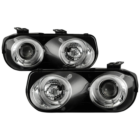 Spyder Acura Integra 94-97 Projector Headlights LED Halo -Chrome High H1 Low 9006 PRO-YD-AI94-HL-C