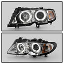 ( Spyder Signature ) BMW E46 3-Series 02-05 4DR Projector Headlights 1PC - LED Halo - Chrome - High H1 (Included) - Low H7 (Included)-2