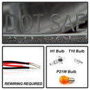 ( Spyder Signature ) BMW E46 3-Series 02-05 4DR Projector Headlights 1PC - LED Halo - Smoke - High H1 (Included) - Low H7 (Included)-8