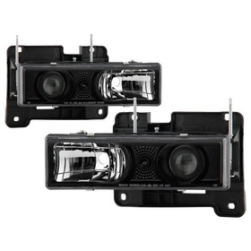 Spyder Chevy C/K Series 1500 88-99Projector Headlights Blk High 9005 (Not Included) PRO-YD-CCK88-BK
