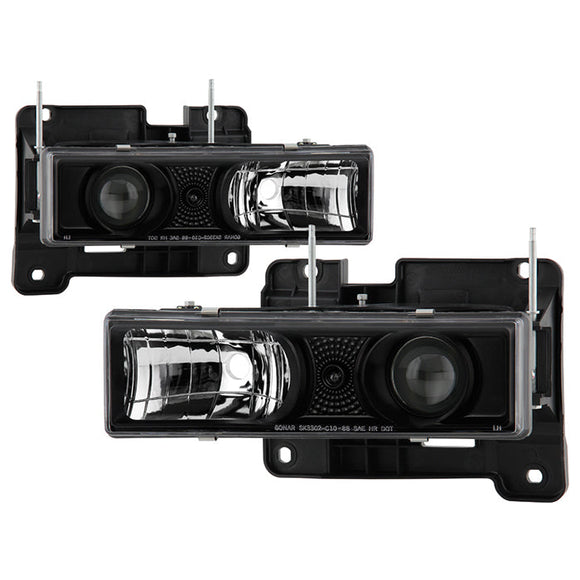 Spyder Chevy C/K Series 1500 88-99Projector Headlights Blk High 9005 (Not Included) PRO-YD-CCK88-BK