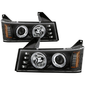 Spyder Chevy Colorado 04-12 Projector Headlights Halogen- LED Halo Blk PRO-YD-CCO04-HL-BK