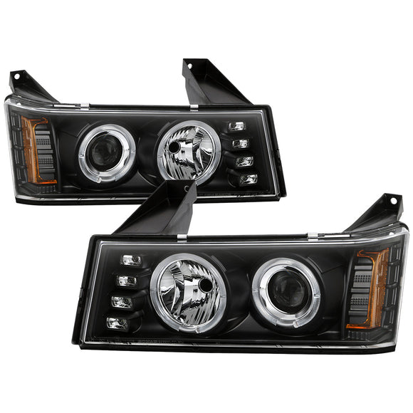 Spyder Chevy Colorado 04-12 Projector Headlights Halogen- LED Halo Blk PRO-YD-CCO04-HL-BK