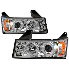 Spyder Chevy Colorado 04-12 Projector Headlights Halogen- LED Halo Chrm PRO-YD-CCO04-HL-C