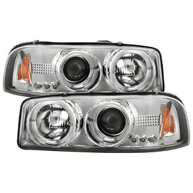 Spyder GMC Sierra 1500/2500/3500 99-06 Projector Headlights LED Halo LED Chrome PRO-YD-CDE00-HL-C