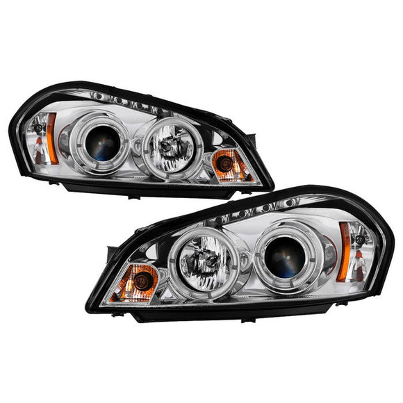 Spyder Chevy Impala 06-13 Projector Headlights LED Halo LED Chrm PRO-YD-CHIP06-HL-C