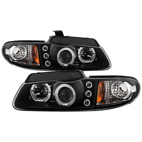 Spyder Dodge Caravan/Grand Caravan 96-00 Projector Headlights LED Halo LEDs- Blk PRO-YD-DC96-BK