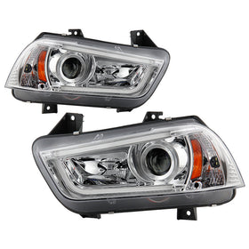 Spyder Dodge Charger 11-14 Projector Headlights Xenon/HID Model- DRL Chrm PRO-YD-DCH11-LTDRL-HID-C
