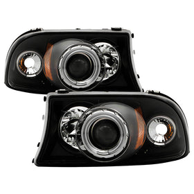 Spyder Dodge Dakota 97-04 1PC Projector Headlights CCFL Halo LED Blk PRO-YD-DDAK97-CCFL-BK