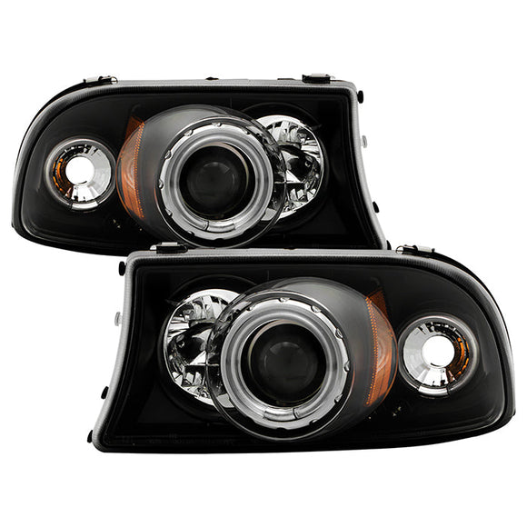 Spyder Dodge Dakota 97-04 1PC Projector Headlights CCFL Halo LED Blk PRO-YD-DDAK97-CCFL-BK