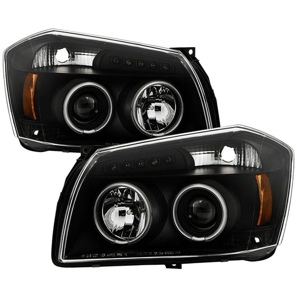 Spyder Dodge Magnum 05-07 Projector Headlights CCFL Halo LED Blk PRO-YD-DMAG05-CCFL-BK