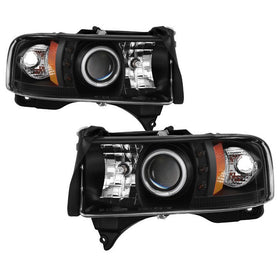 Spyder Dodge Ram 1500 94-01 94-02 Projector Headlights CCFL Halo LED Blk PRO-YD-DR94-CCFL-BK