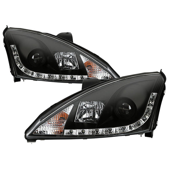 Spyder Ford Focus 00-04 Projector Headlights (Do Not Fit SVT Model)- DRL Blk PRO-YD-FF00-DRL-BK