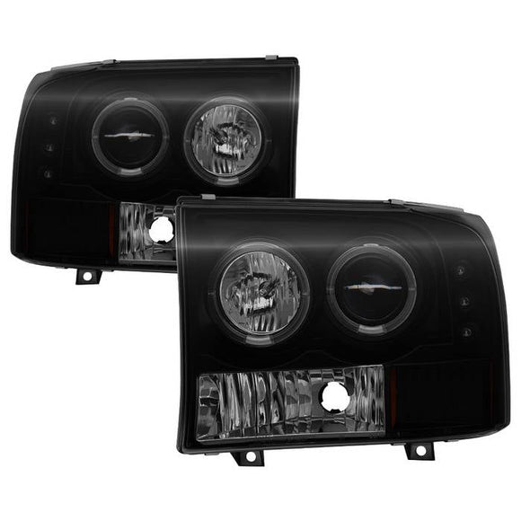 Spyder Ford F250 Super Duty 99-04 Projector Version 2 LED Halo LED Blk Smke PRO-YD-FF25099-1P-G2-BSM