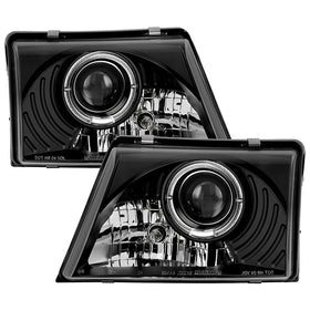 Spyder Ford Ranger 98-00 Projector Headlights LED Halo Black High 9005 Low H1 PRO-YD-FR98-BK