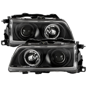 Spyder Honda Civic 90-91/CRX 90-91 Projector Headlights LED Halo Blk PRO-YD-HC90-HL-BK