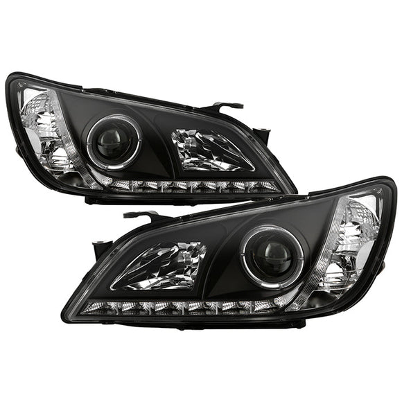 Spyder Lexus IS300 01-05 Projector Headlights Xenon/HID - LED Halo DRL Blk PRO-YD-LIS01-HID-DRL-BK