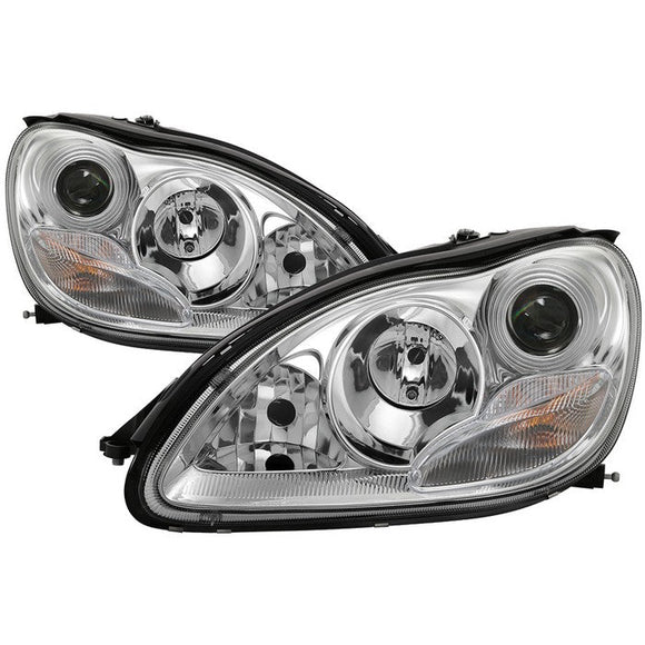 Spyder Mercedes Benz S-Class 03-06 Projector Headlights Xenon/HID Model- Chrm PRO-YD-MBW220-HID-C
