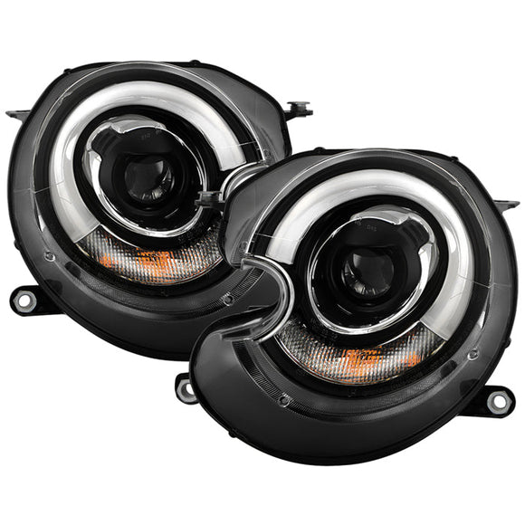 Spyder Mini Cooper 2010-2012 Projector Headlights Xenon/HID Model- DRL Blk PRO-YD-MC07-HID-DRL-BK