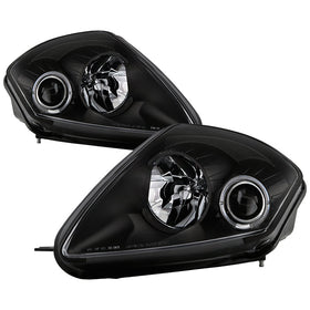 Spyder Mitsubishi Eclipse 00-05 Projector Headlights LED Halo Black High H1 Low H1 PRO-YD-ME00-HL-BK