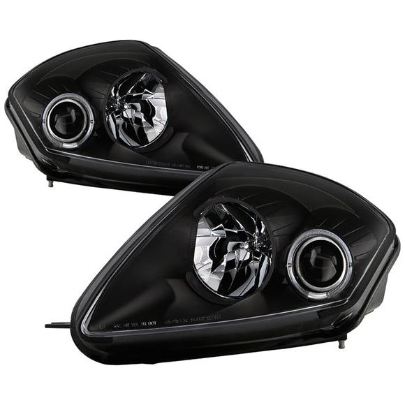 Spyder Mitsubishi Eclipse 00-05 Projector Headlights LED Halo Black High H1 Low H1 PRO-YD-ME00-HL-BK