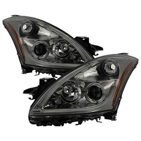 Spyder Nissan Altima 4Dr 10-12 Projector Headlights Light DRL LED Halo Smke PRO-YD-NA104D-LTDRL-SM