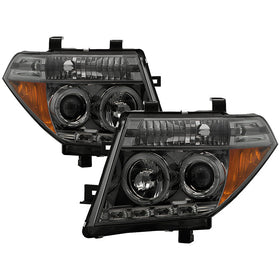 Spyder Nissan Frontier 05-08 Projector Headlights LED Halo LED Smke PRO-YD-NF05-HL-SM