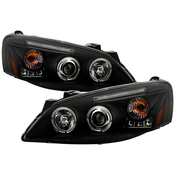 Spyder Pontiac G6 2/4DR 05-08 Projector Headlights LED Halo LED Blk PRO-YD-PG605-HL-BK