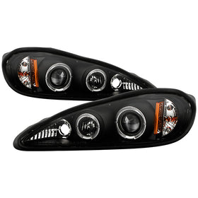 Spyder Pontiac Grand AM 99-05 Projector Headlights LED Halo LED Blk Low 9006 PRO-YD-PGAM99-HL-BK