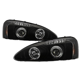Spyder Pontiac Grand Prix 04-08 Projector Headlights LED Halo LED Blk Smke PRO-YD-PGP04-HL-BSM