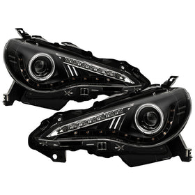 Spyder Scion FRS 12-14 Projector Headlights CCFL Halo DRL LED Black PRO-YD-SFRS12-CCFL-BK
