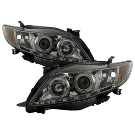 Spyder Toyota Corolla 09-10 Projector Headlights LED Halo DRL Smke High H1 Low H1 PRO-YD-TC09-DRL-SM