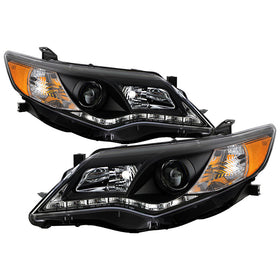 Spyder Toyota Camry 12-14 Projector Headlights DRL Blk High 9005 (Not Included PRO-YD-TCAM12-DRL-BK