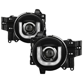 Spyder Toyota FJ Cruiser 07-14 Projector Halogen Model- 3D DRL LED Blk PRO-YD-TFJ07-3DDRL-BK