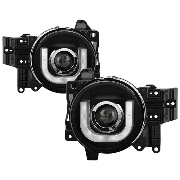 Spyder Toyota FJ Cruiser 07-14 Projector Halogen Model- 3D DRL LED Blk PRO-YD-TFJ07-3DDRL-BK