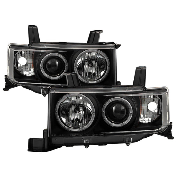Spyder Scion XB 03-07 Projector Headlights LED Halo Black High H1 Low 9006 PRO-YD-TSXB03-HL-BK