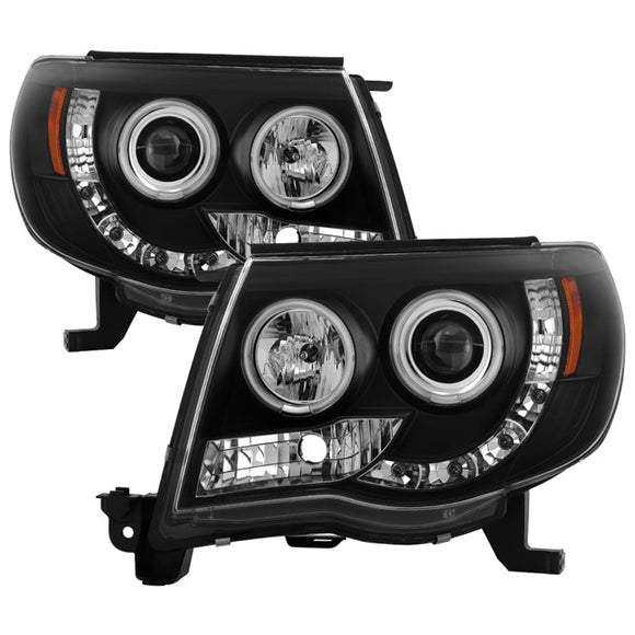 Spyder Toyota Tacoma 05-11 Projector Headlights CCFL Halo LED Blk High H1 Low H1 PRO-YD-TT05-CCFL-BK