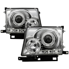 Spyder Toyota Tacoma 97-00 Projector Headlights LED Halo LED Chrome High H1 Low H1 PRO-YD-TT97-HL-C