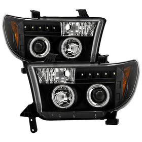 Spyder Toyota Tundra 07-13 Projector Headlights CCFL Halo LED Blk PRO-YD-TTU07-CCFL-BK
