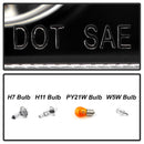 Spyder Volkswagen Mk6 Jetta Projector Headlights DRL - Black-7