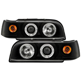 Spyder Volvo 850 93-97 Projector Headlights LED Halo Black High H1 Low H1 PRO-YD-VO85092-HL-BK